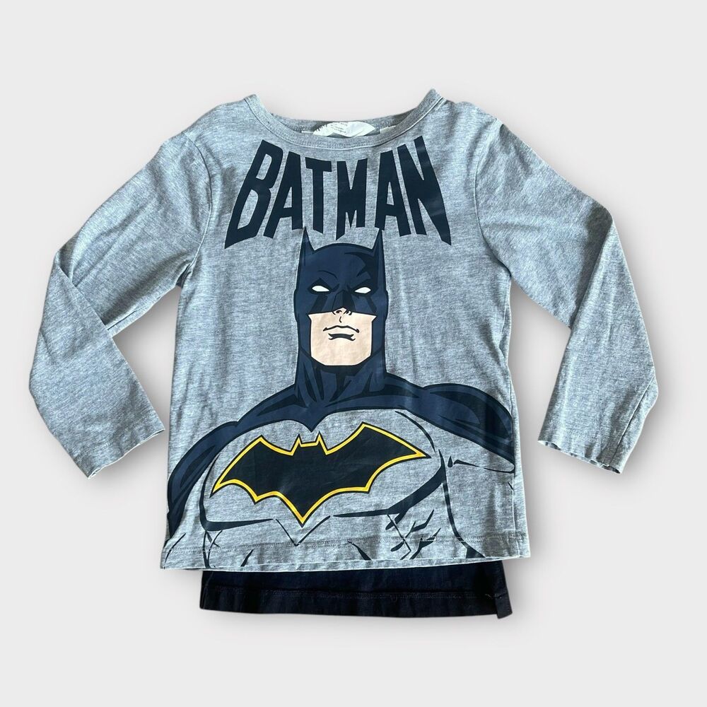 H&M Batman Long-Sleeve Shirt with Detachable Cape – Kids Sz 5T/6